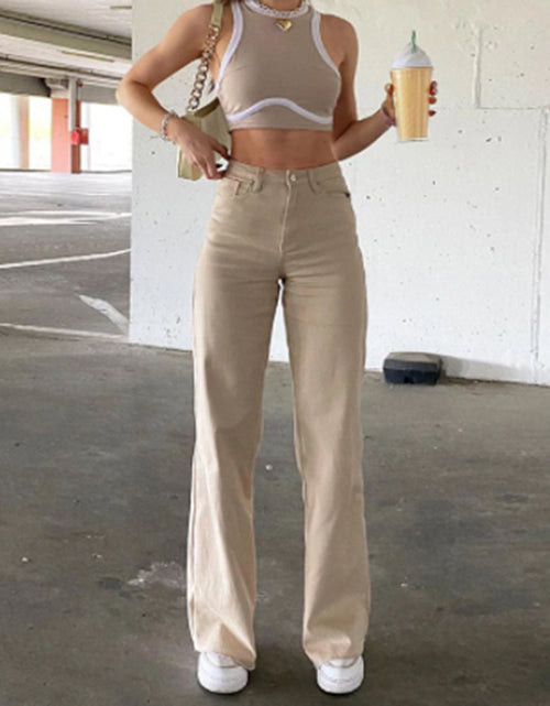 Load image into Gallery viewer, Spice Girl Style High Waist Slim Jeans Bell Bottoms
