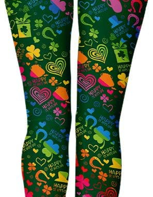 Load image into Gallery viewer, St Patricks Day Leggings for Women,Shamrock Leggings Irish Saint Tights
