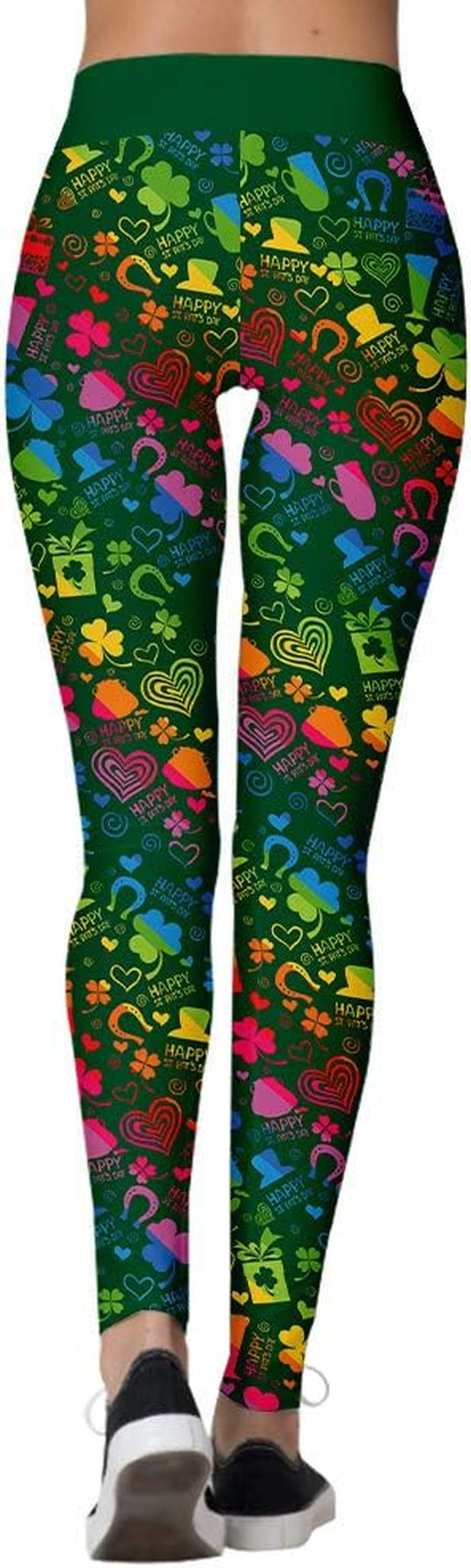 St Patricks Day Leggings for Women,Shamrock Leggings Irish Saint Tights