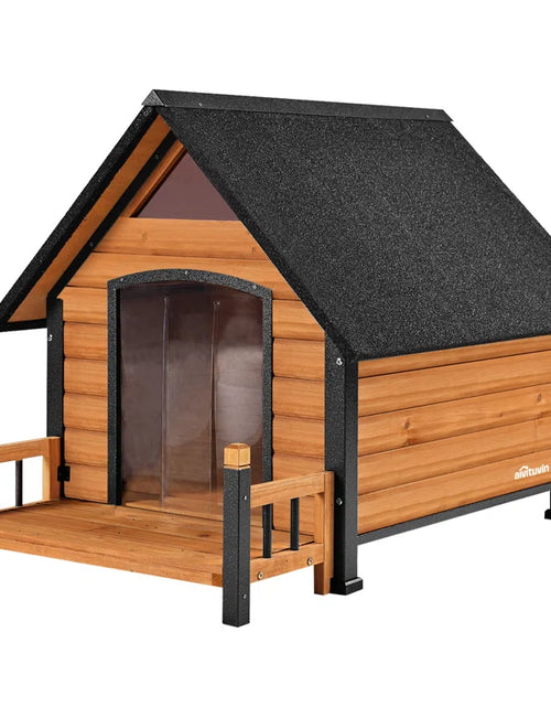 Load image into Gallery viewer, Outdoor Dog House, Waterproof Puppy Shelter Indoor Doghouse with Elevated Floor, Anti-Bite Design Dog Home for Small Medium Dogs with Porch
