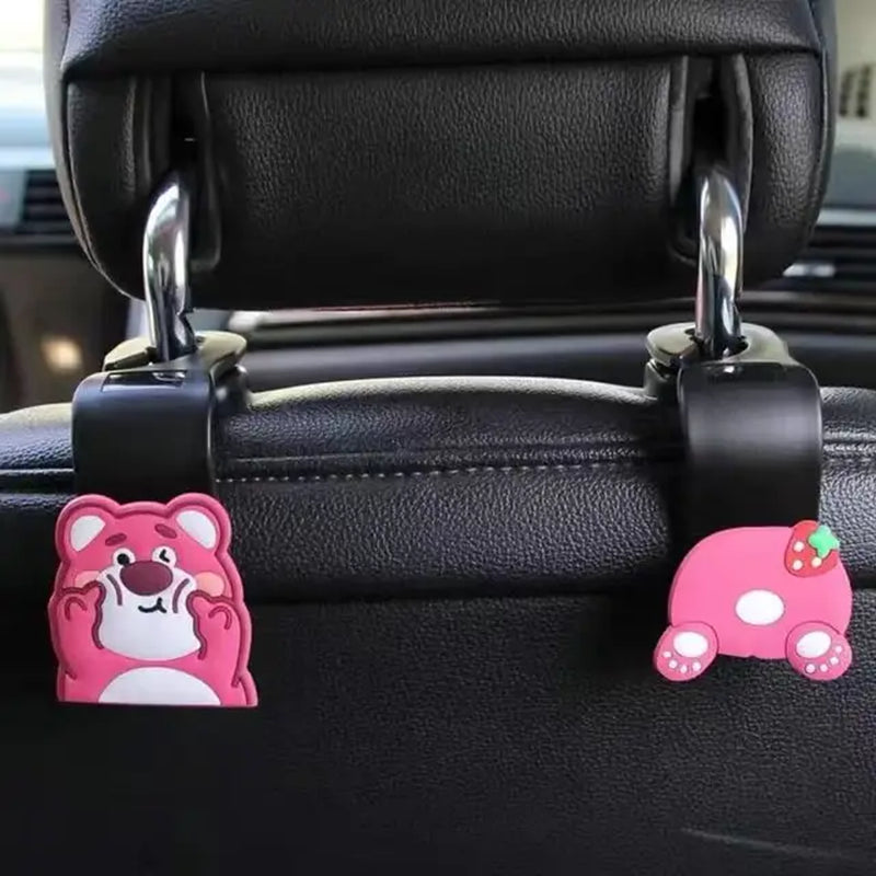 Kawaii Sanrio Hello Kittys Cartoon Car Seat Headrest Hook Car Back Seat Organizer Hanger Storage Cartoon Car Accessories Gifts