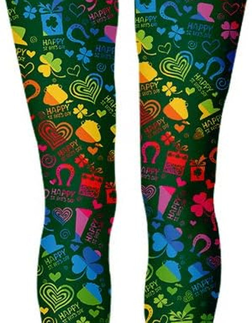 Load image into Gallery viewer, St Patricks Day Leggings for Women,Shamrock Leggings Irish Saint Tights
