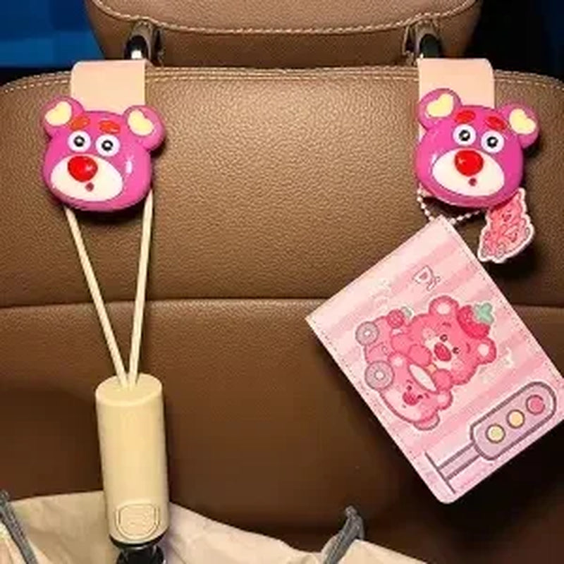 Kawaii Sanrio Hello Kittys Cartoon Car Seat Headrest Hook Car Back Seat Organizer Hanger Storage Cartoon Car Accessories Gifts