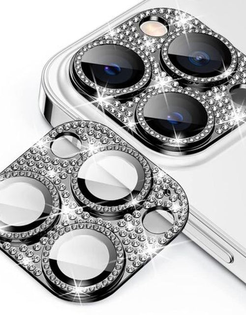 Load image into Gallery viewer, For Iphone 14 13 12 Pro Max Full Cover Metal Diamond Camera Lens Protector Case
