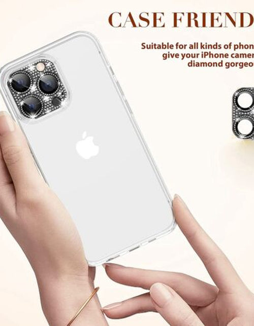 Load image into Gallery viewer, For Iphone 14 13 12 Pro Max Full Cover Metal Diamond Camera Lens Protector Case
