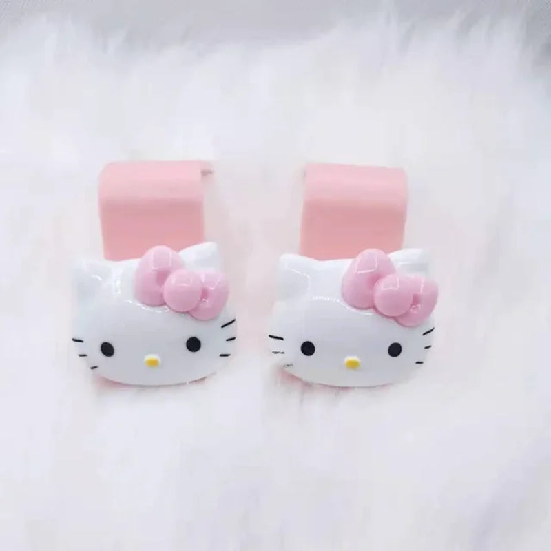 Kawaii Sanrio Hello Kittys Cartoon Car Seat Headrest Hook Car Back Seat Organizer Hanger Storage Cartoon Car Accessories Gifts