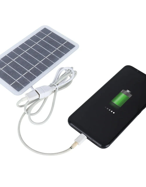 Load image into Gallery viewer, Solar Panel Charger,Solar Panel,2W 5V Polycrystalline Silicon Solar Panel Outdoor Solar Battery Charger Mobile Power Supply for Charging Mobile Phone
