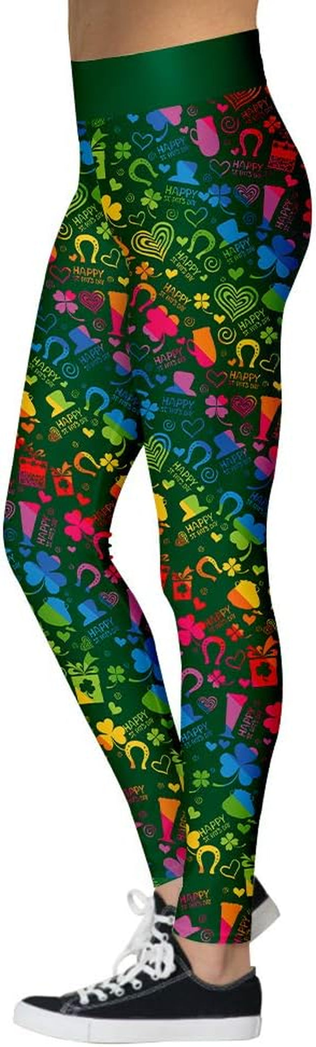 St Patricks Day Leggings for Women,Shamrock Leggings Irish Saint Tights