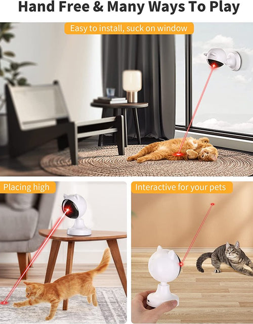 Load image into Gallery viewer, Automatic Cat Laser Toys, Interactive Laser Cat Toys for Indoor Cats/Kitty/Dogs, Cat Laser Toy Automatic White
