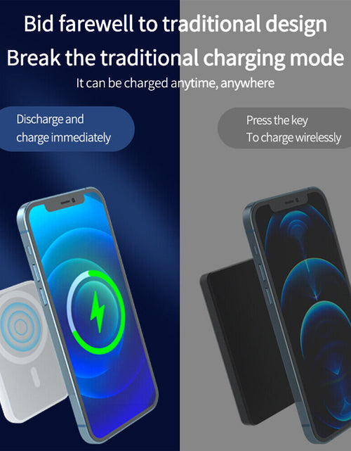 Load image into Gallery viewer, 20000Mah Power Bank Magnetic Battery Pack Wireless Charger for Iphone 14/13/12
