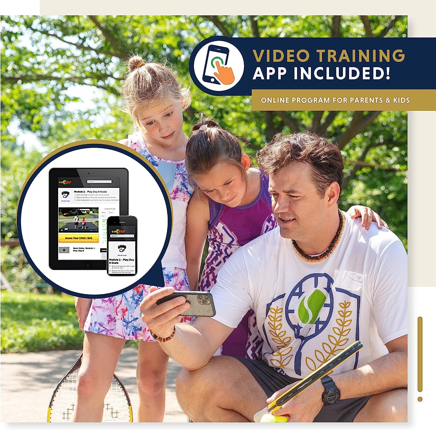 Tennis Racket for Kids by . Proper Equipment Helps You Learn Faster and Play Better!