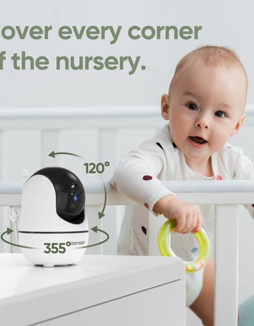 Load image into Gallery viewer, 720P HD Video Baby Monitor with Camera and Audio 7-Inch Screen Secure from Hacking No Wi-Fi
