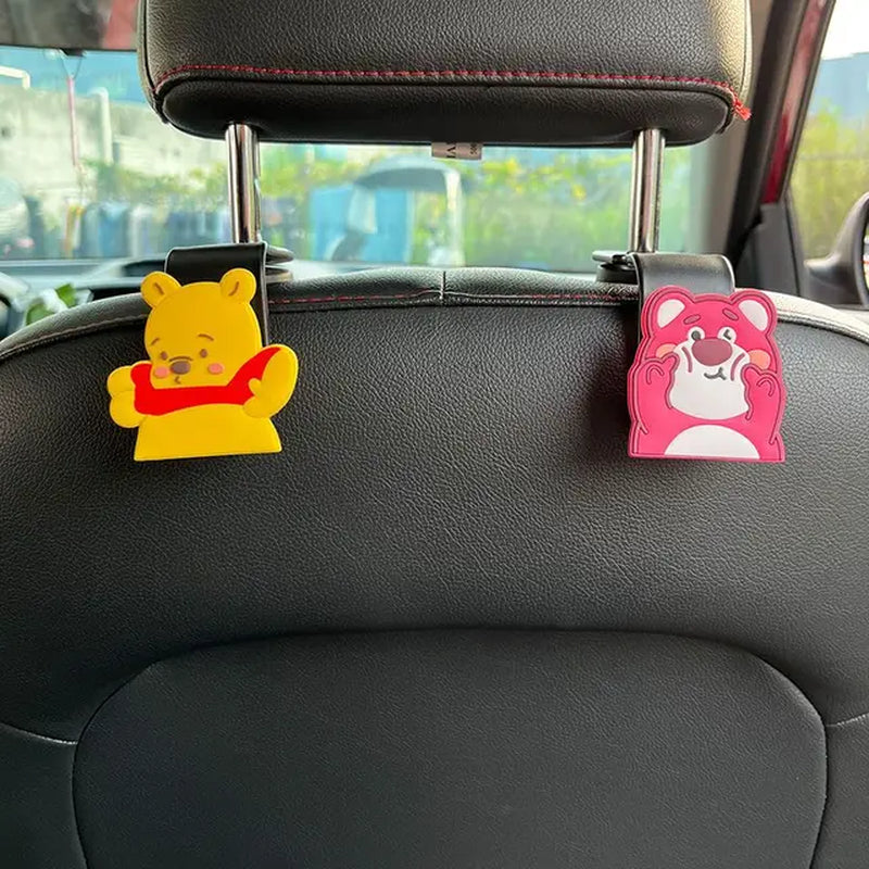 Kawaii Sanrio Hello Kittys Cartoon Car Seat Headrest Hook Car Back Seat Organizer Hanger Storage Cartoon Car Accessories Gifts