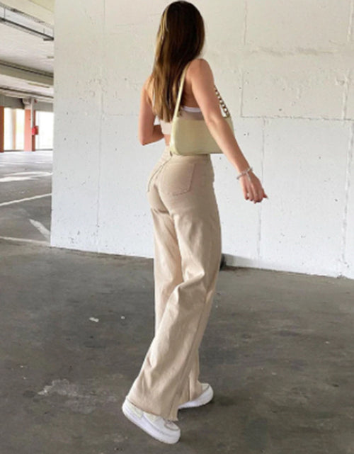 Load image into Gallery viewer, Spice Girl Style High Waist Slim Jeans Bell Bottoms
