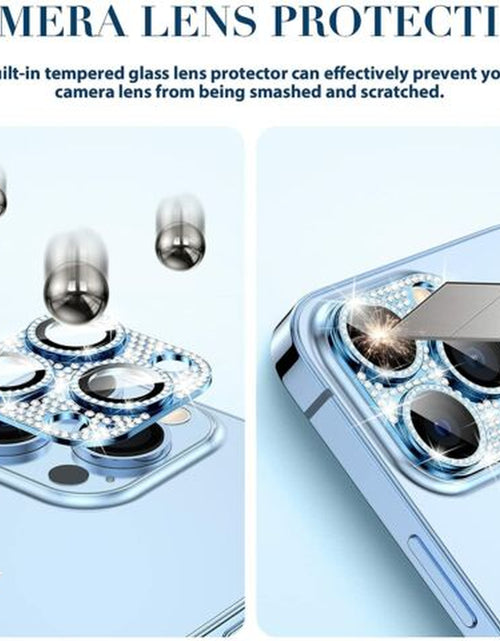 Load image into Gallery viewer, For Iphone 14 13 12 Pro Max Full Cover Metal Diamond Camera Lens Protector Case
