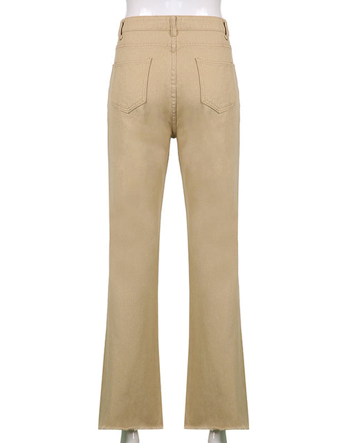 Load image into Gallery viewer, Spice Girl Style High Waist Slim Jeans Bell Bottoms
