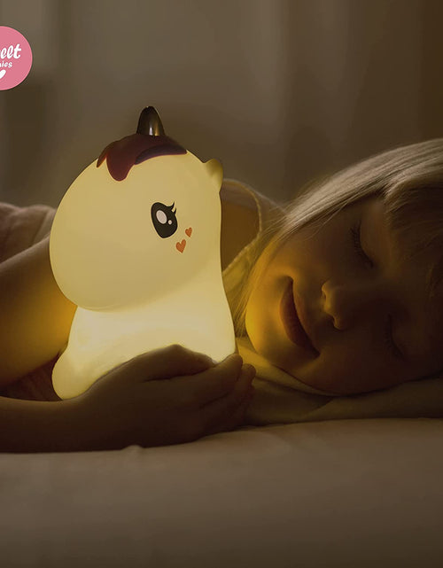 Load image into Gallery viewer, Baby Night Light Unicorn - Kids Night Light - Toddler Night Light - Silicone Nursery Lamp with Remote Control
