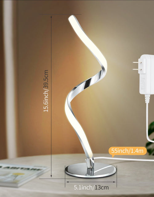 Load image into Gallery viewer, Modern Spiral Table Lamp -  Touch Control Bedside Lamp, 3 Colors &amp; Fully Stepless Dimmable Nightstand Lamps for Bedroom, Living Room &amp; Office(3000K 4000K 5000K)
