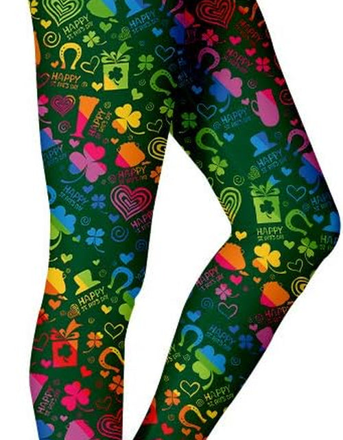 Load image into Gallery viewer, St Patricks Day Leggings for Women,Shamrock Leggings Irish Saint Tights
