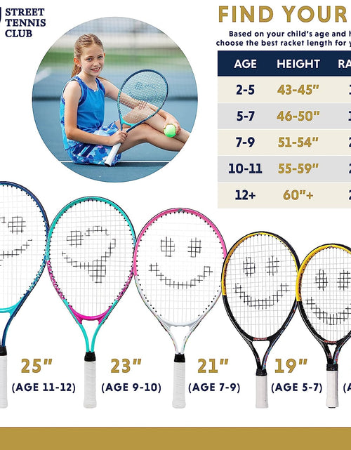 Load image into Gallery viewer, Tennis Racket for Kids by . Proper Equipment Helps You Learn Faster and Play Better!
