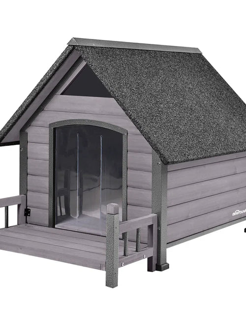 Load image into Gallery viewer, Outdoor Dog House, Waterproof Puppy Shelter Indoor Doghouse with Elevated Floor, Anti-Bite Design Dog Home for Small Medium Dogs with Porch
