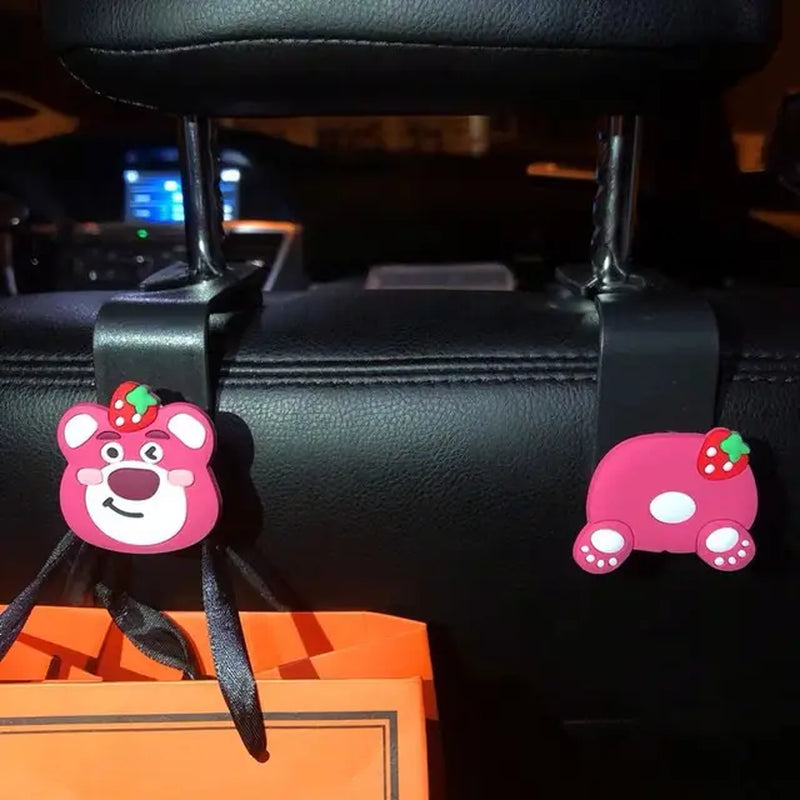 Kawaii Sanrio Hello Kittys Cartoon Car Seat Headrest Hook Car Back Seat Organizer Hanger Storage Cartoon Car Accessories Gifts